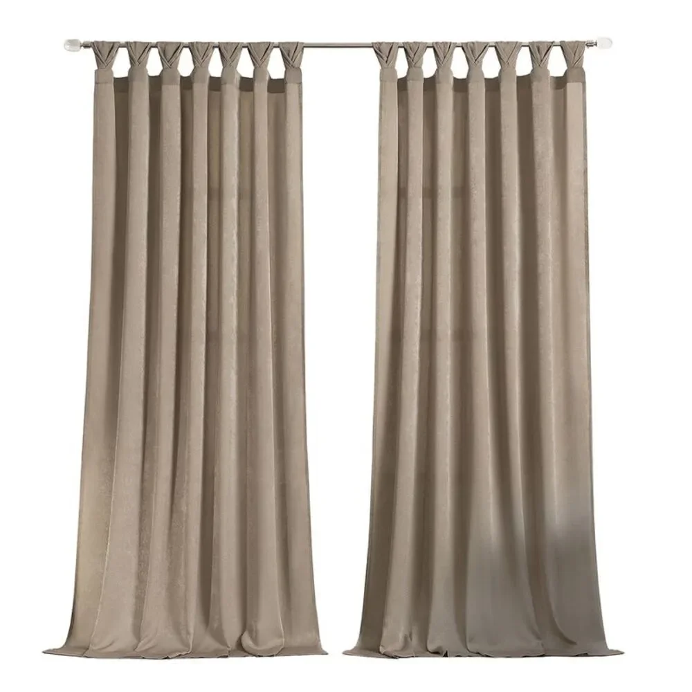 PowerSellerUSA 2-Pack Luxurious Window Curtain Panel with Silky Soft Shimmering